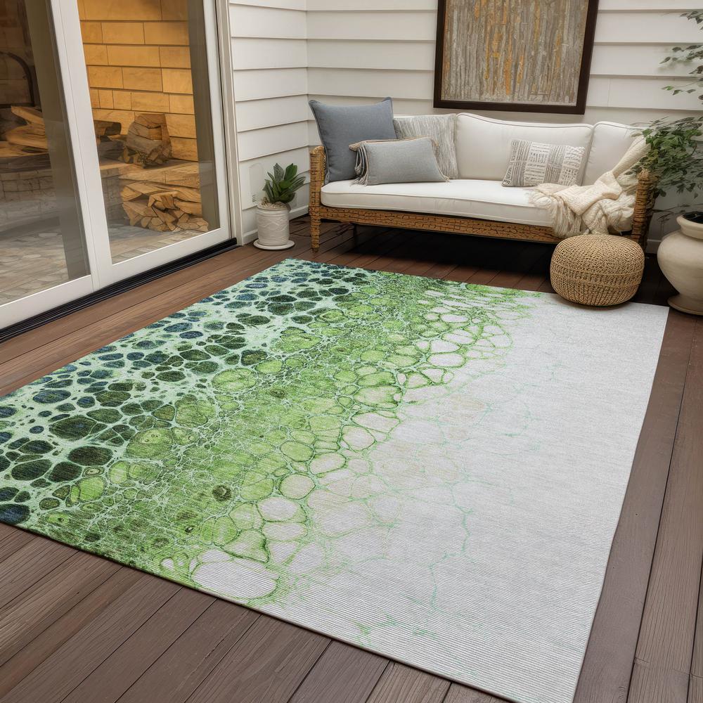 Chantille ACN707 Green 3' x 5' Rug. Picture 8