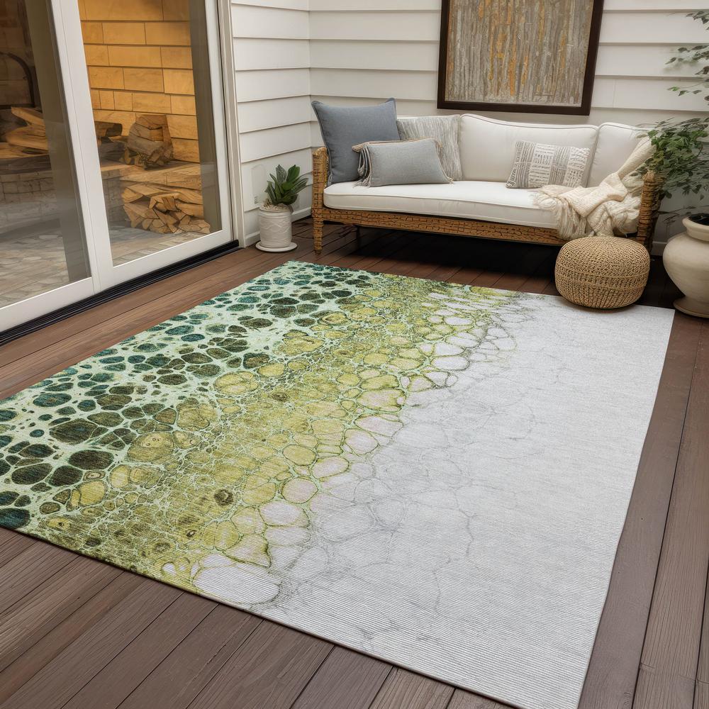Chantille ACN707 Green 3' x 5' Rug. Picture 8