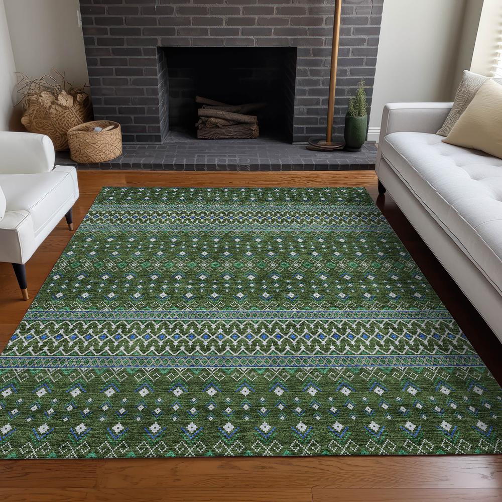 Chantille ACN708 Green 3' x 5' Rug. Picture 6