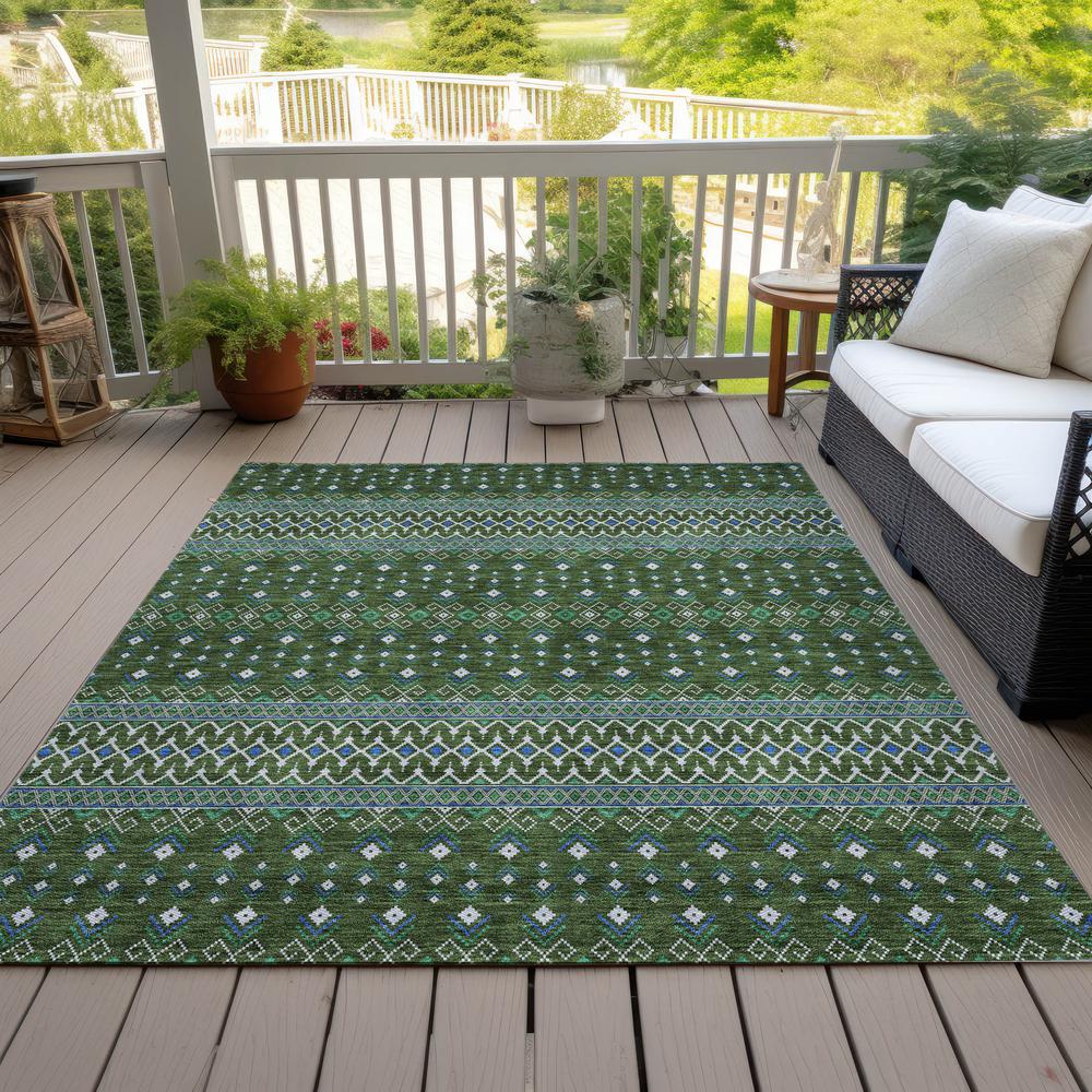 Chantille ACN708 Green 3' x 5' Rug. Picture 9