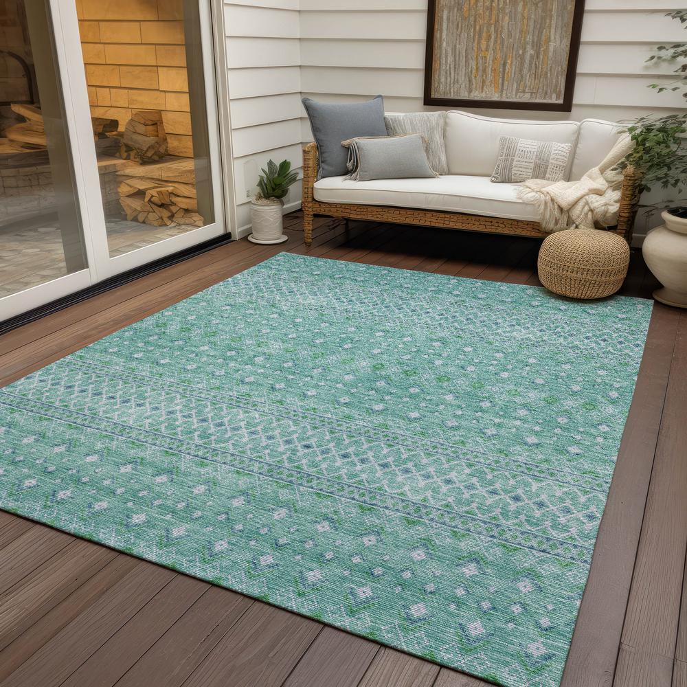 Chantille ACN709 Teal 3' x 5' Rug. Picture 8