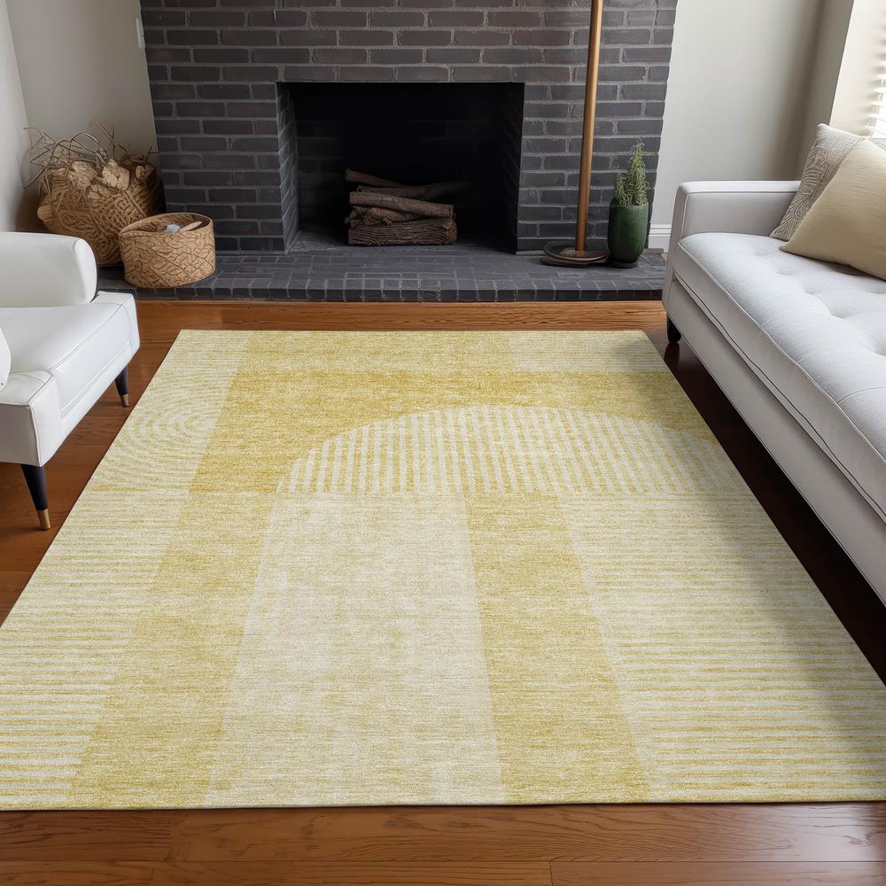 Chantille ACN711 Gold 3' x 5' Rug. Picture 6