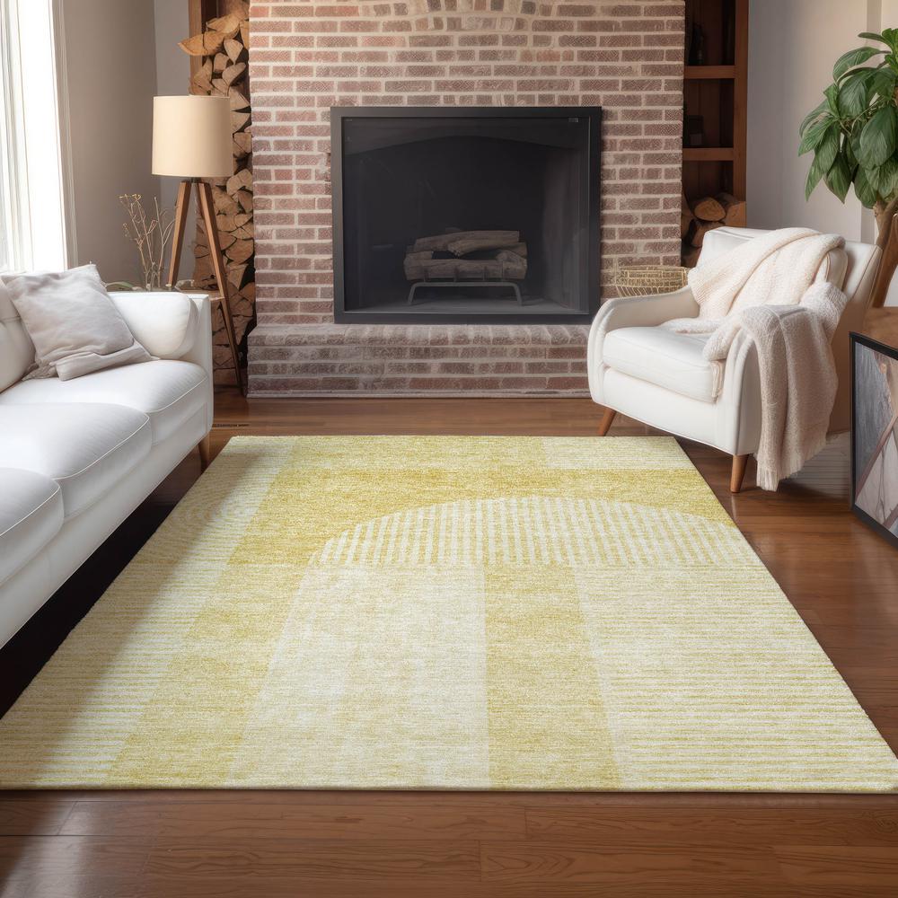 Chantille ACN711 Gold 3' x 5' Rug. Picture 7