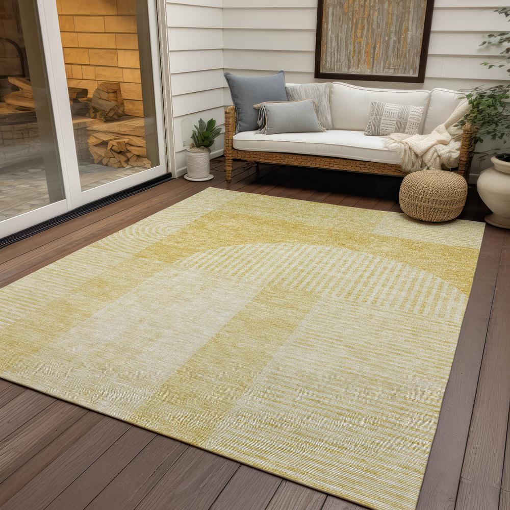 Chantille ACN711 Gold 3' x 5' Rug. Picture 8