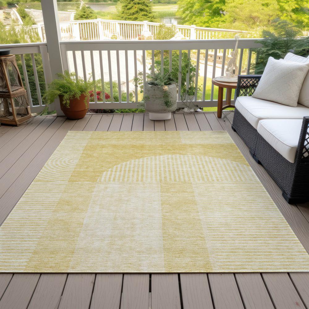 Chantille ACN711 Gold 3' x 5' Rug. Picture 9