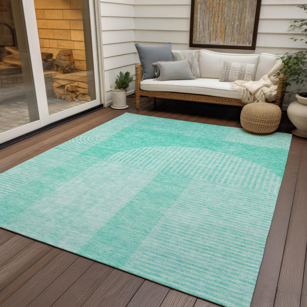 Chantille ACN711 Teal 3' x 5' Rug. Picture 8