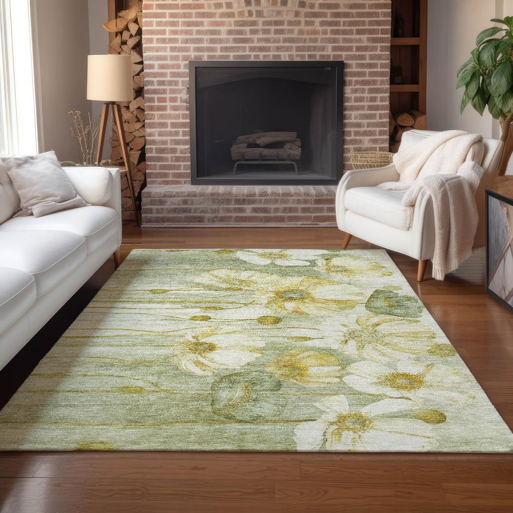 Chantille ACN712 Green 3' x 5' Rug. Picture 8
