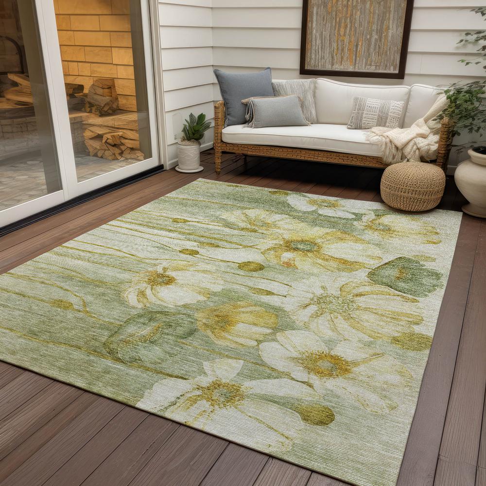 Chantille ACN712 Green 3' x 5' Rug. Picture 9