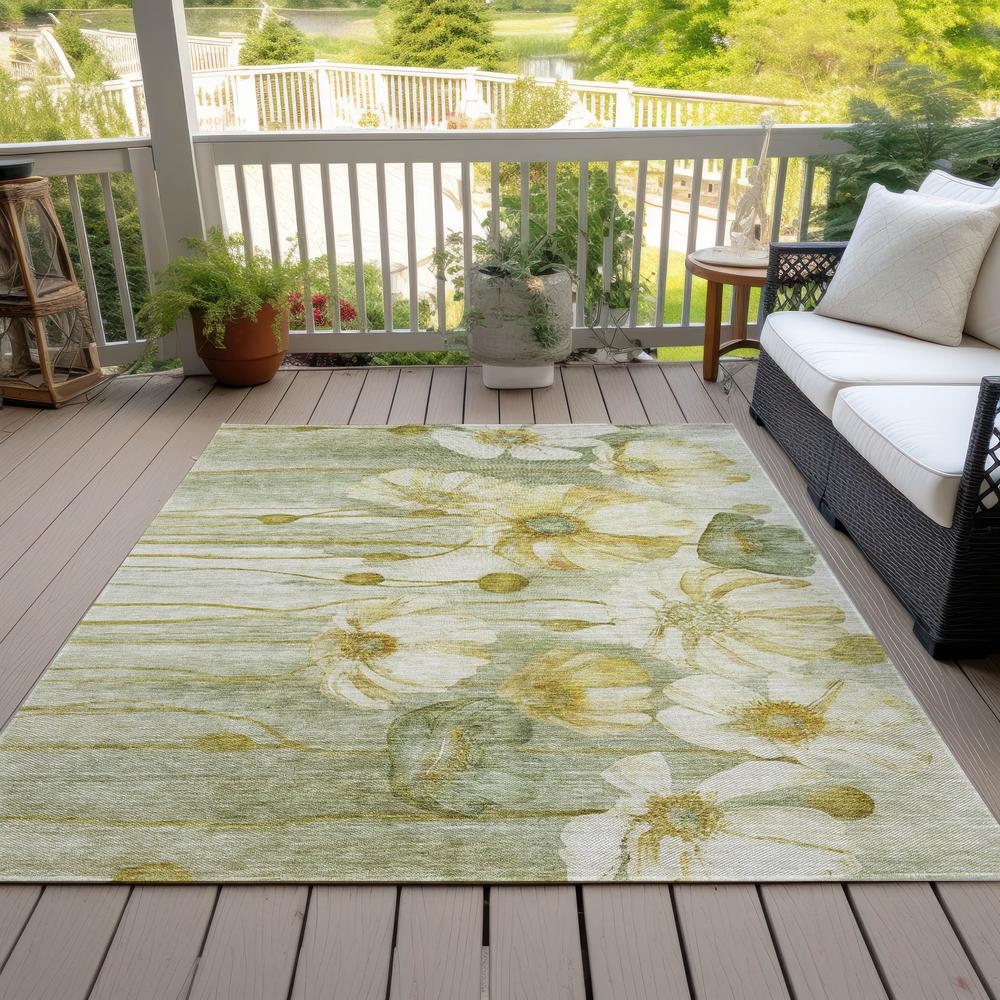 Chantille ACN712 Green 3' x 5' Rug. Picture 10