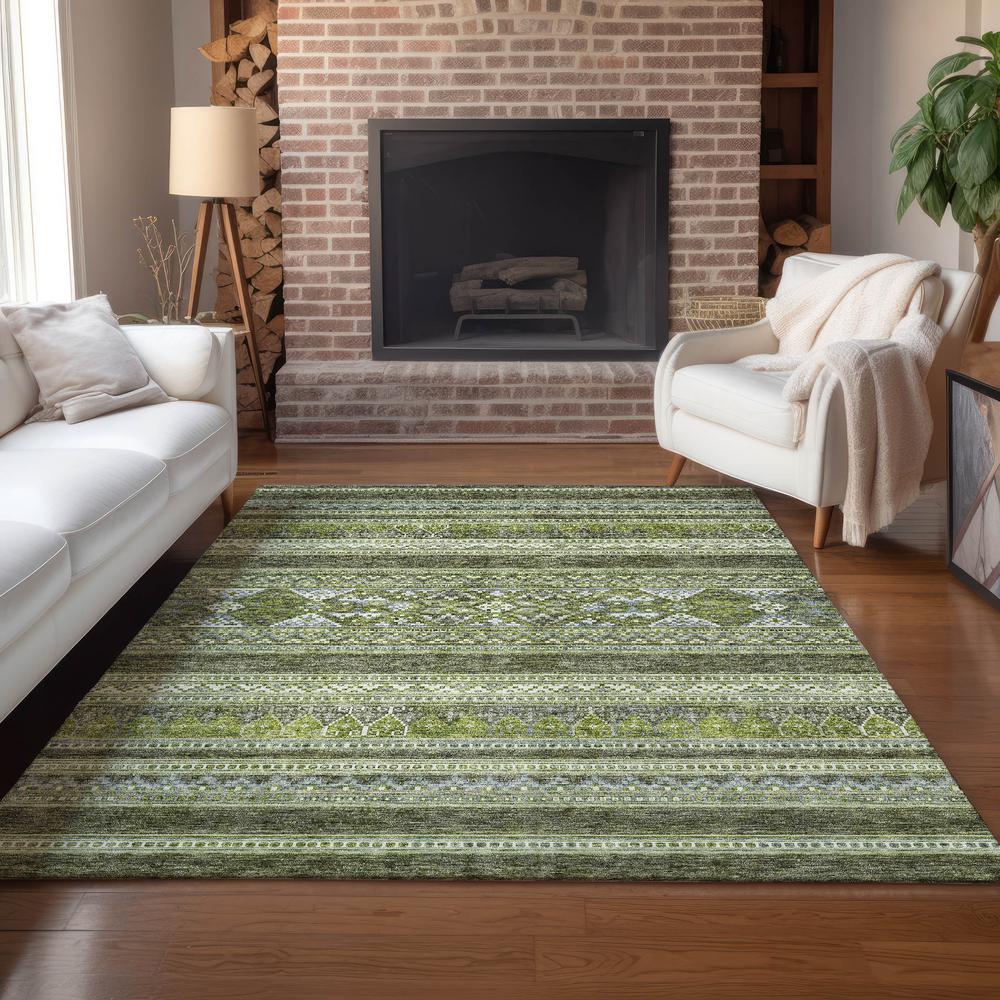 Chantille ACN714 Green 3' x 5' Rug. Picture 7