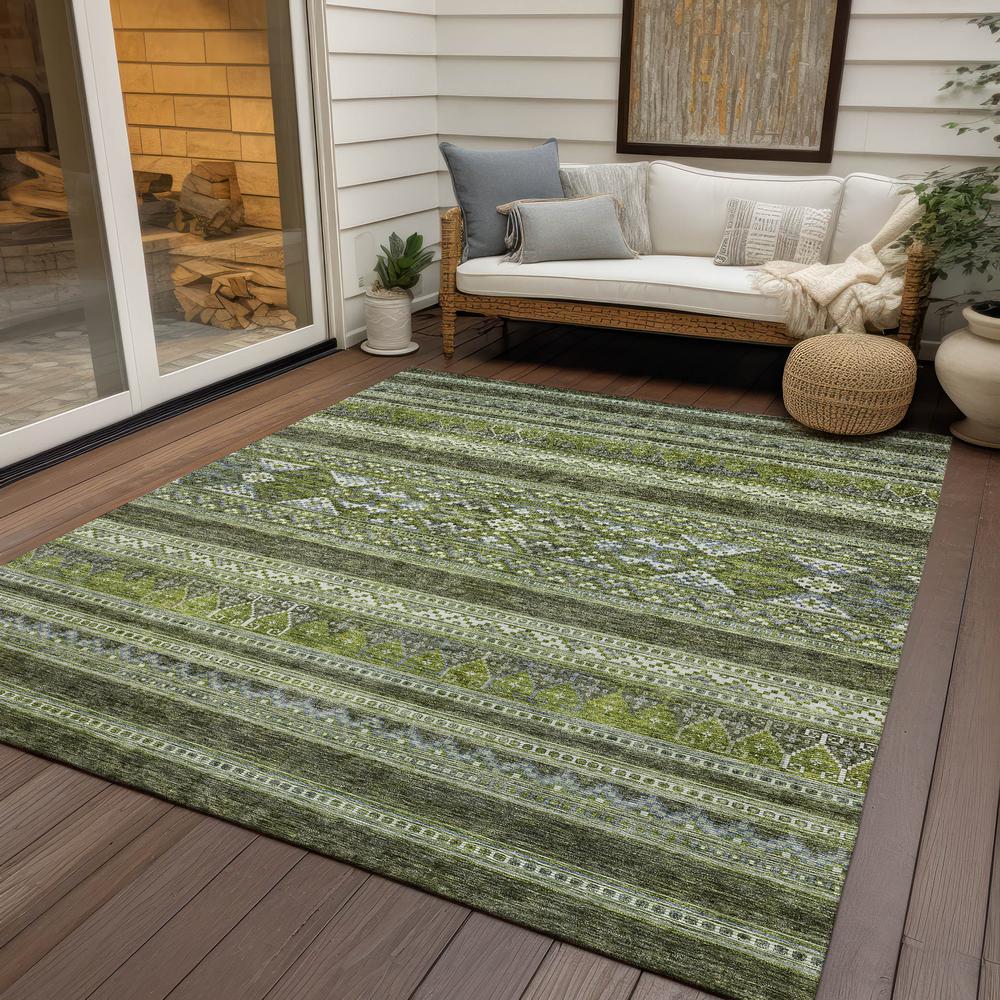 Chantille ACN714 Green 3' x 5' Rug. Picture 8