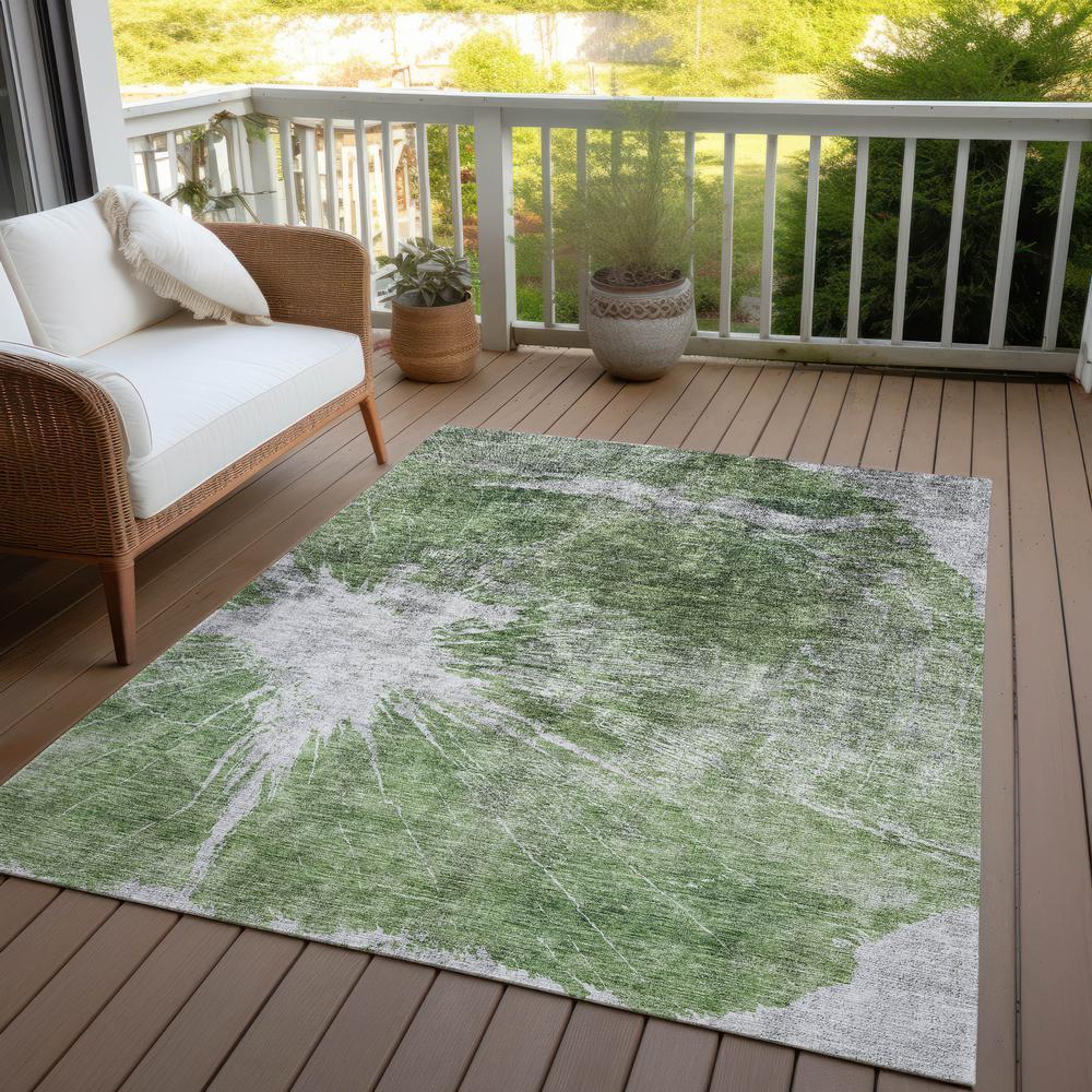 Chantille ACN719 Green 3' x 5' Rug. Picture 8