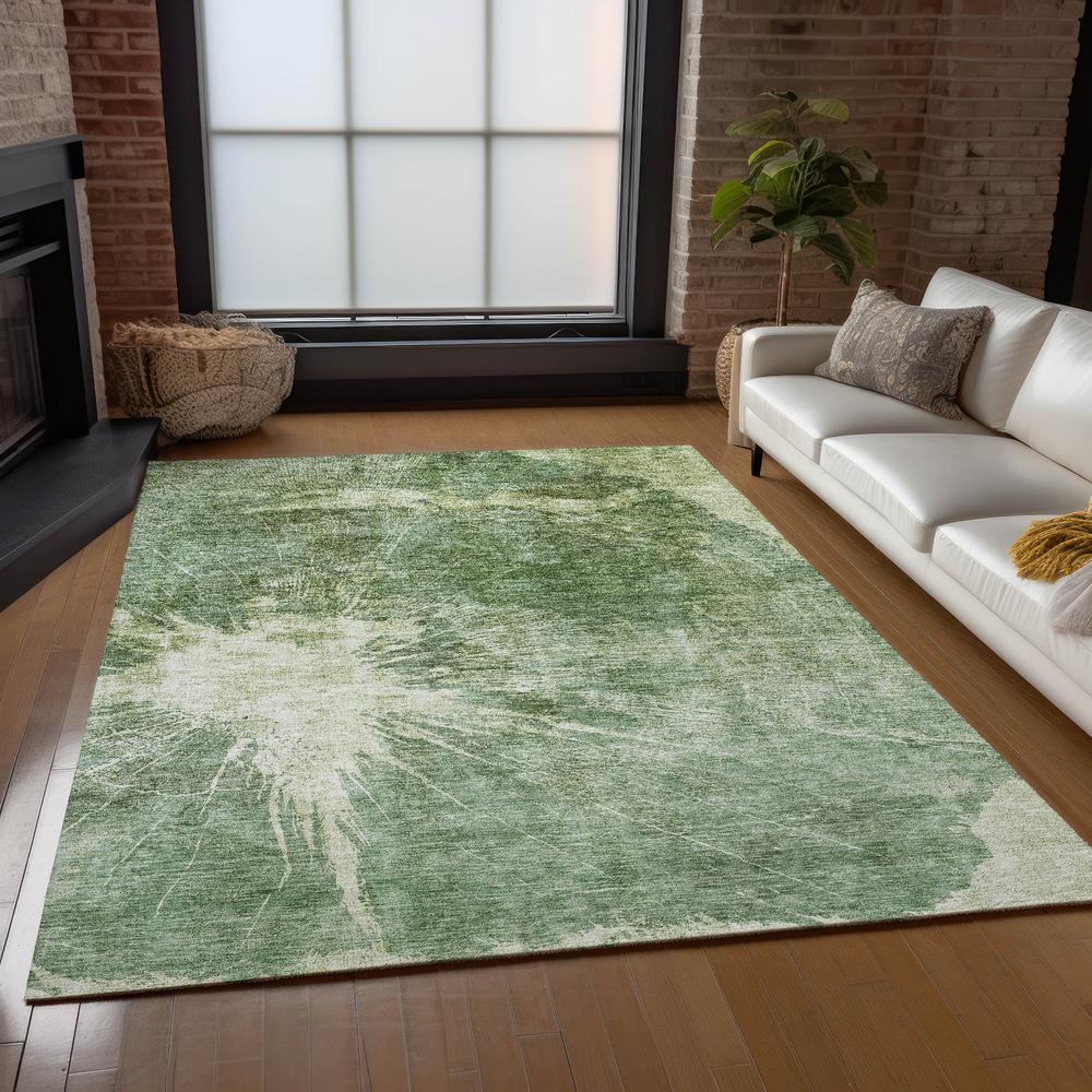 Chantille ACN719 Green 3' x 5' Rug. Picture 7