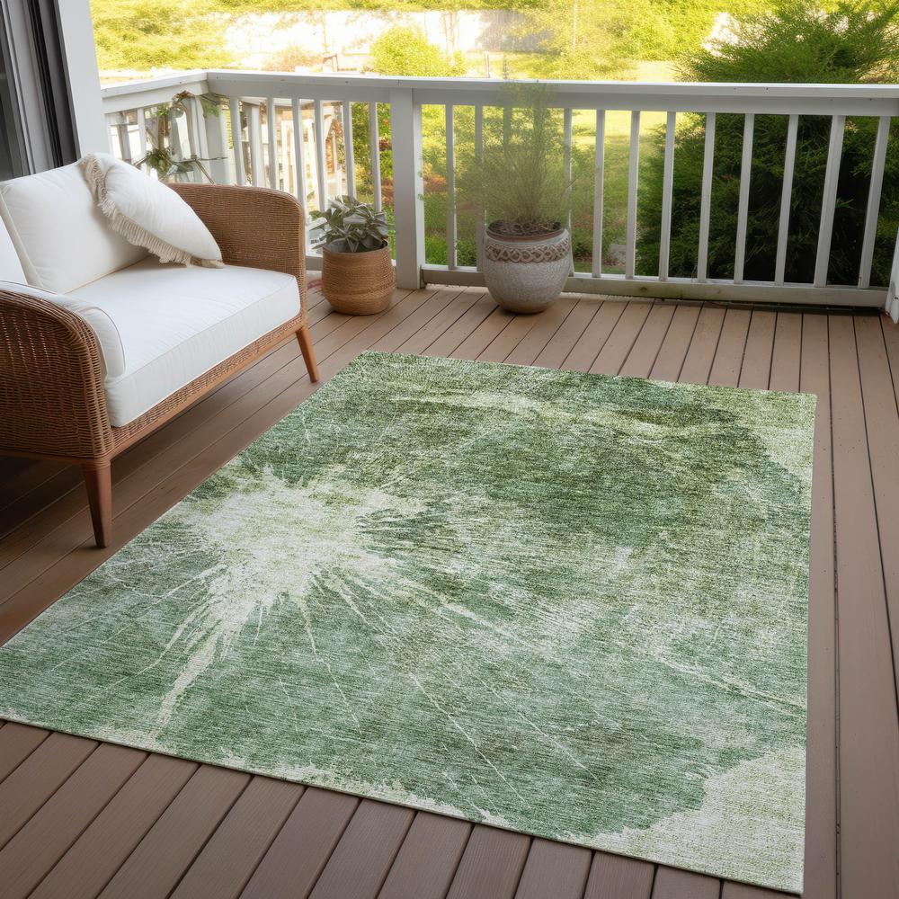 Chantille ACN719 Green 3' x 5' Rug. Picture 8
