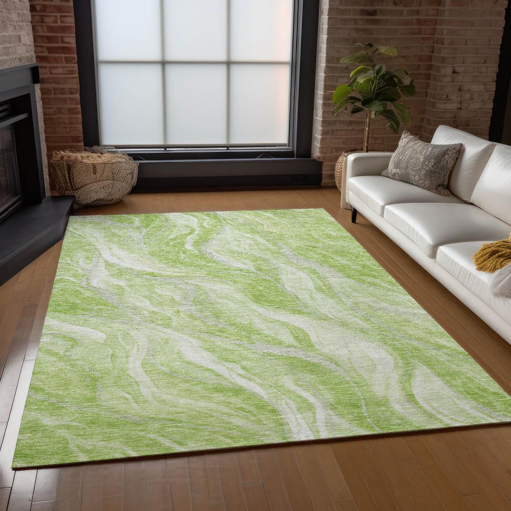 Chantille ACN720 Green 3' x 5' Rug. Picture 7