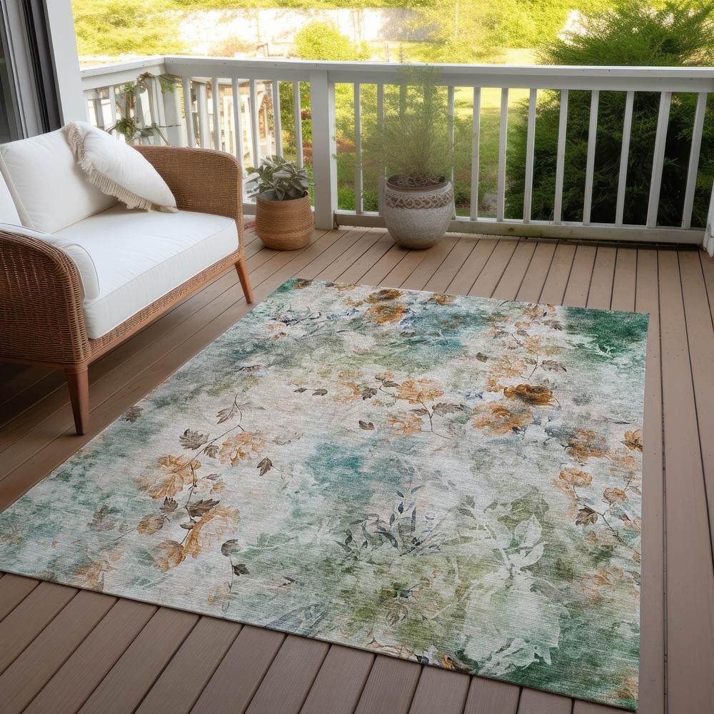 Chantille ACN724 Teal 3' x 5' Rug. Picture 8