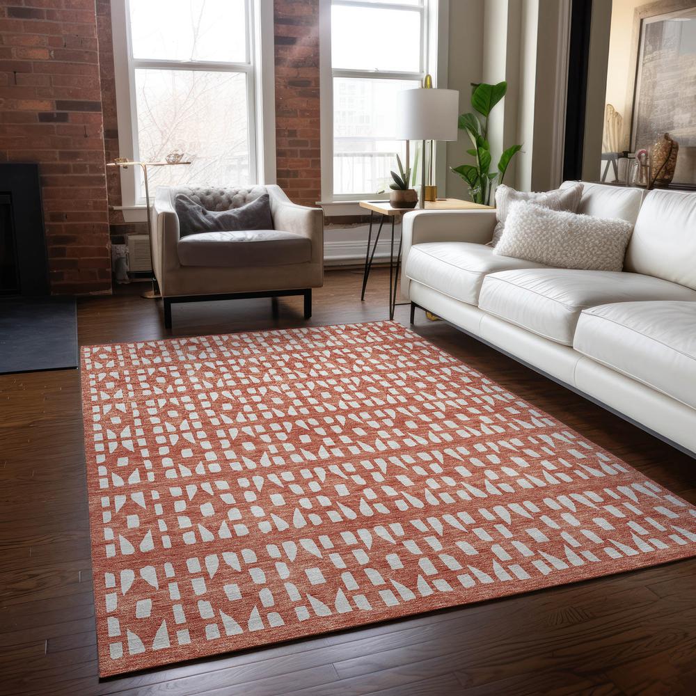 Chantille ACN963 Orange 3' x 5' Rug. Picture 5