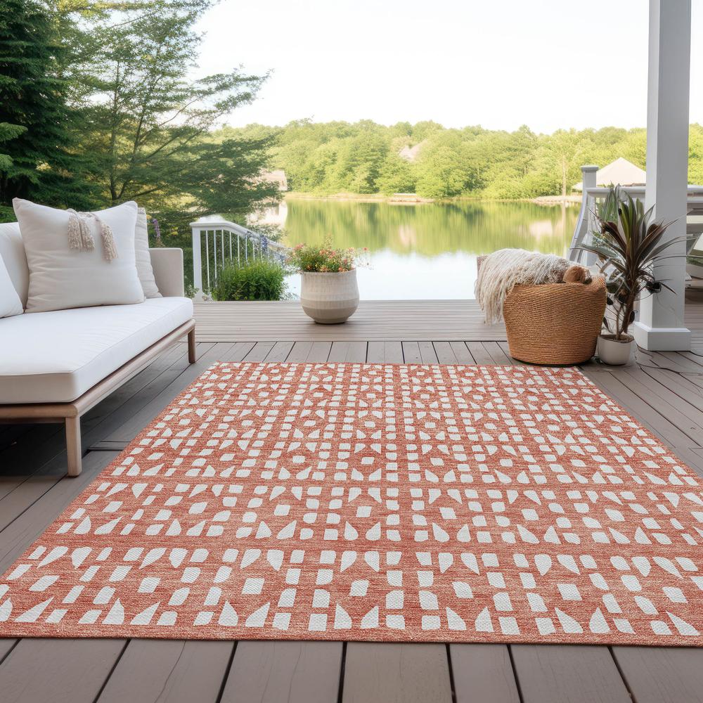 Chantille ACN963 Orange 3' x 5' Rug. Picture 8