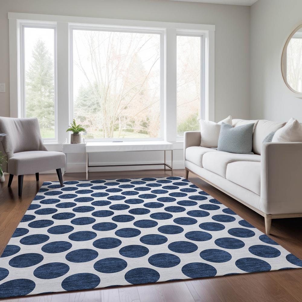 Chantille ACN980 Blue 3' x 5' Rug. Picture 5