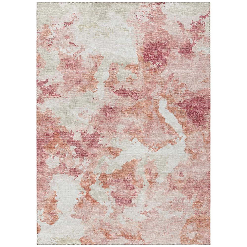 Indoor/Outdoor Accord AAC32 Pink Washable 3' x 5' Rug. Picture 1