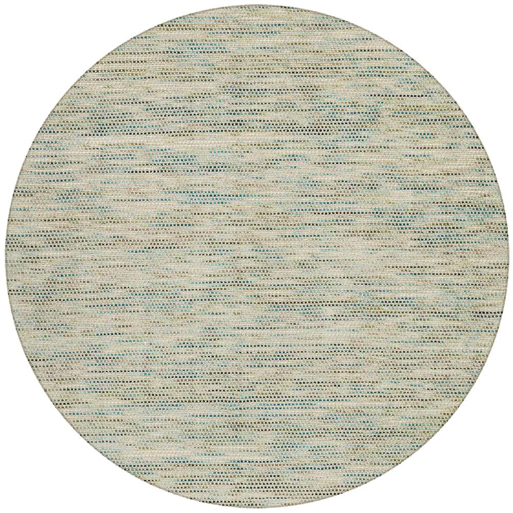 Zion ZN1 Taupe 12' x 12' Round Rug. Picture 1