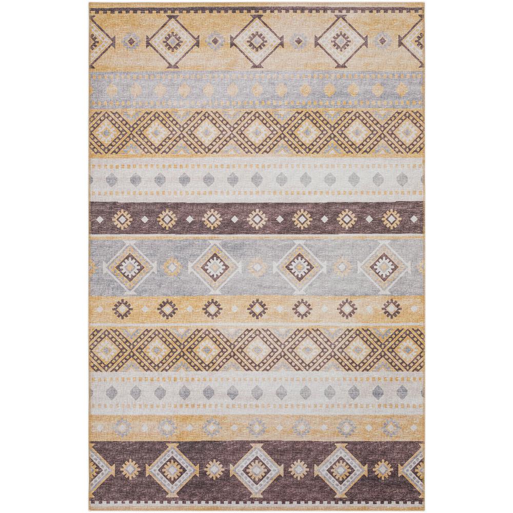 Indoor/Outdoor Sedona SN12 Goldenrod Washable 3' x 5' Rug. The main picture.