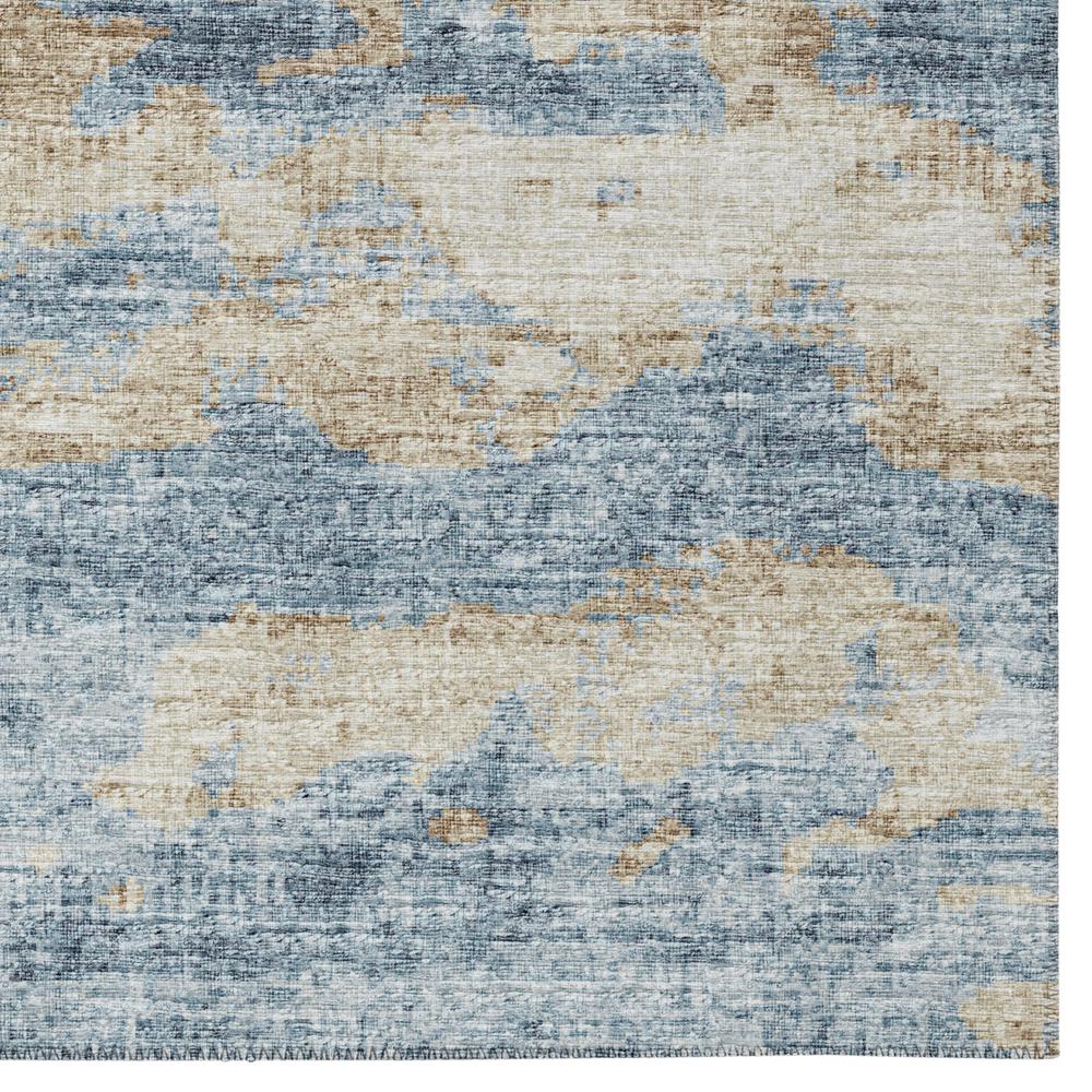 Indoor/Outdoor Accord AAC36 Blue Washable 1'8" x 2'6" Rug. Picture 3