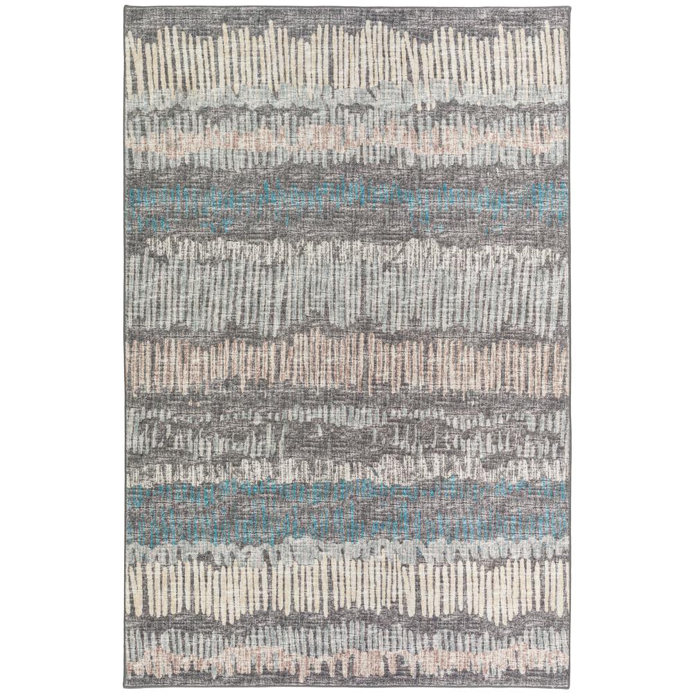 Winslow WL4 Charcoal 3' x 5' Rug. Picture 1