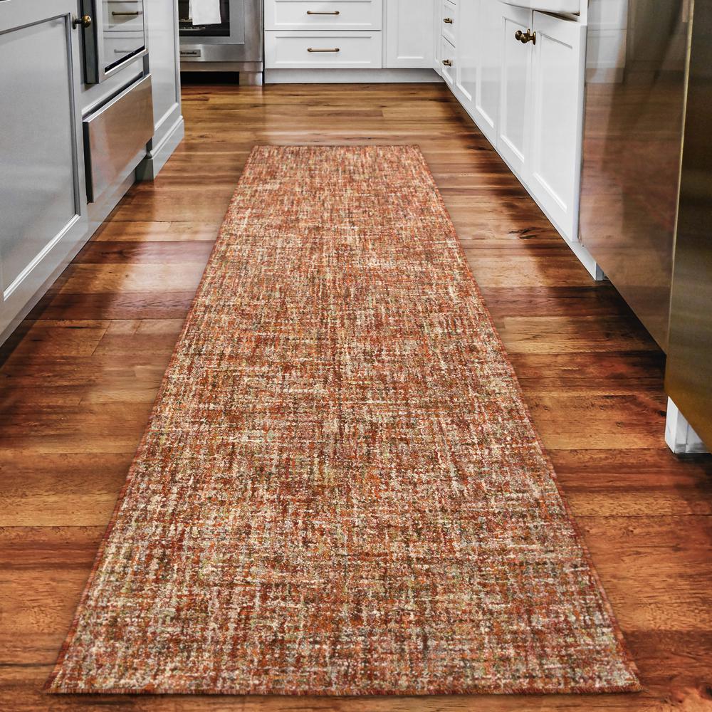 Mateo ME1 Paprika 2'6" x 10' Runner Rug. Picture 2