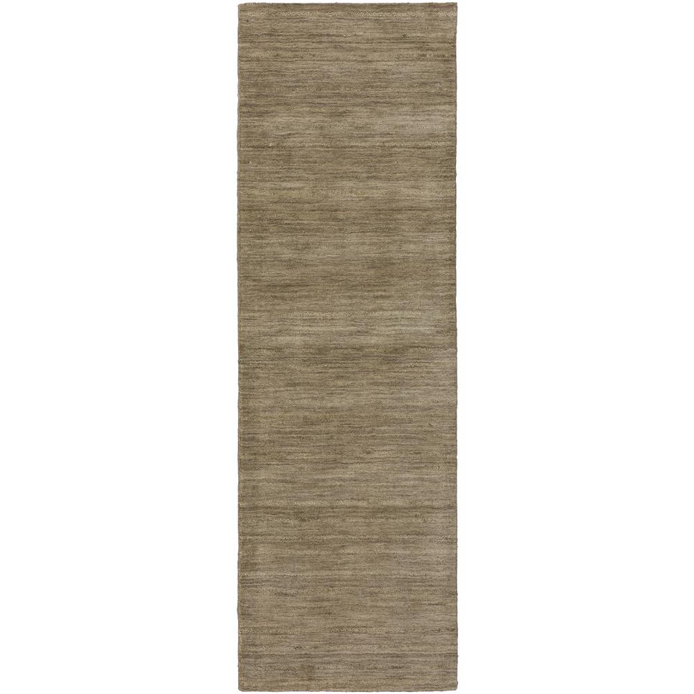 Rafia RF100 Taupe 2'6" x 10' Runner Rug. Picture 1