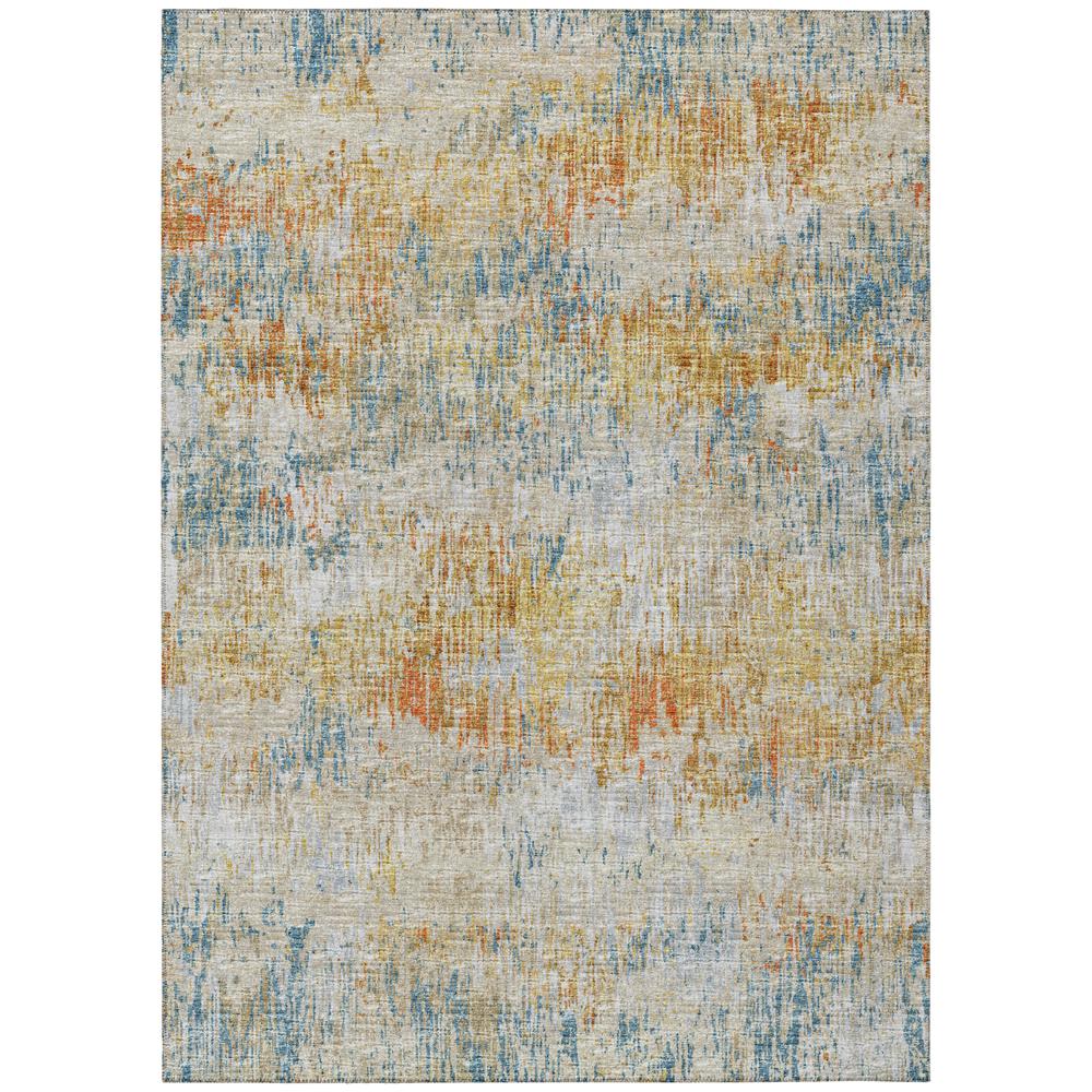 Indoor/Outdoor Accord AAC31 Gilded Washable 3' x 5' Rug. Picture 1