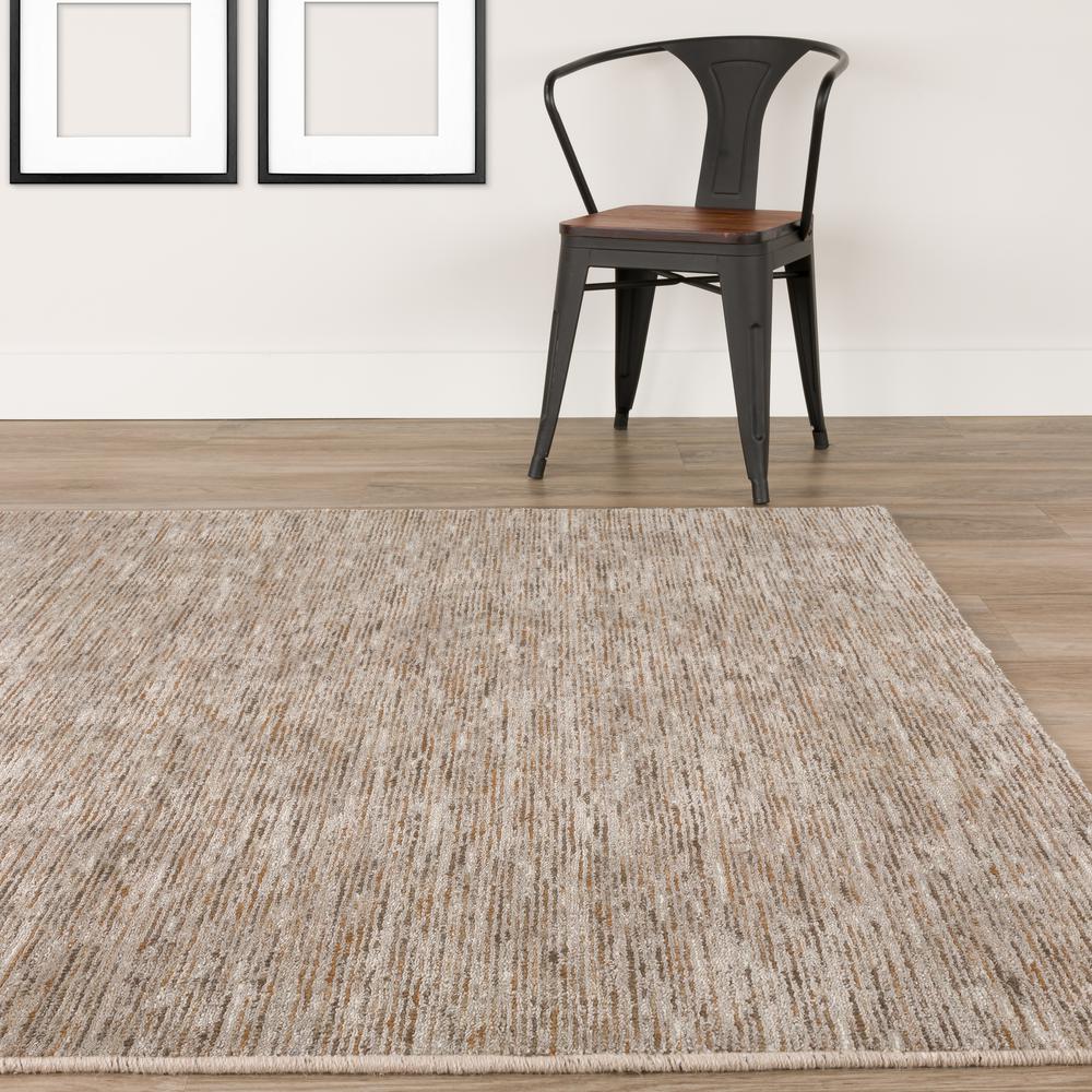 Addison Villager Active Solid Brown 2’ x 3’ Accent Rug. Picture 8