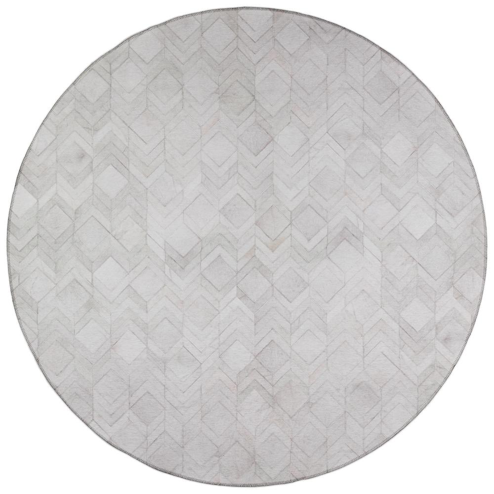 Indoor/Outdoor Stetson SS5 Linen Washable 4' x 4' Round Rug. Picture 1