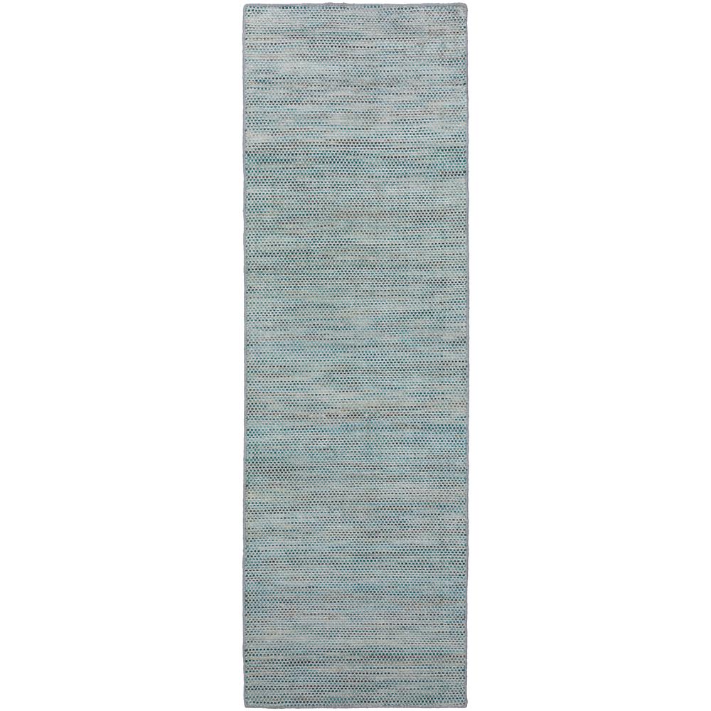 Zion ZN1 Pewter 2'6" x 10' Runner Rug. Picture 1