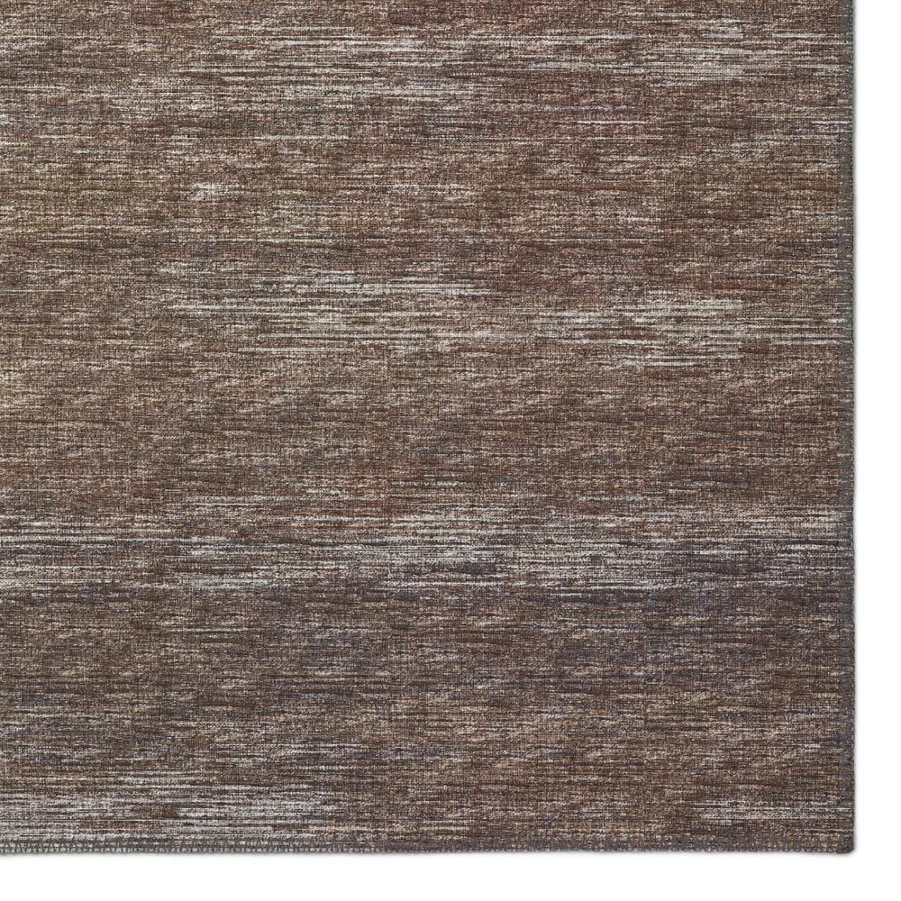 Marston Brown Transitional Striped 2'3" x 7'6" Runner Rug Brown AMA31. Picture 2