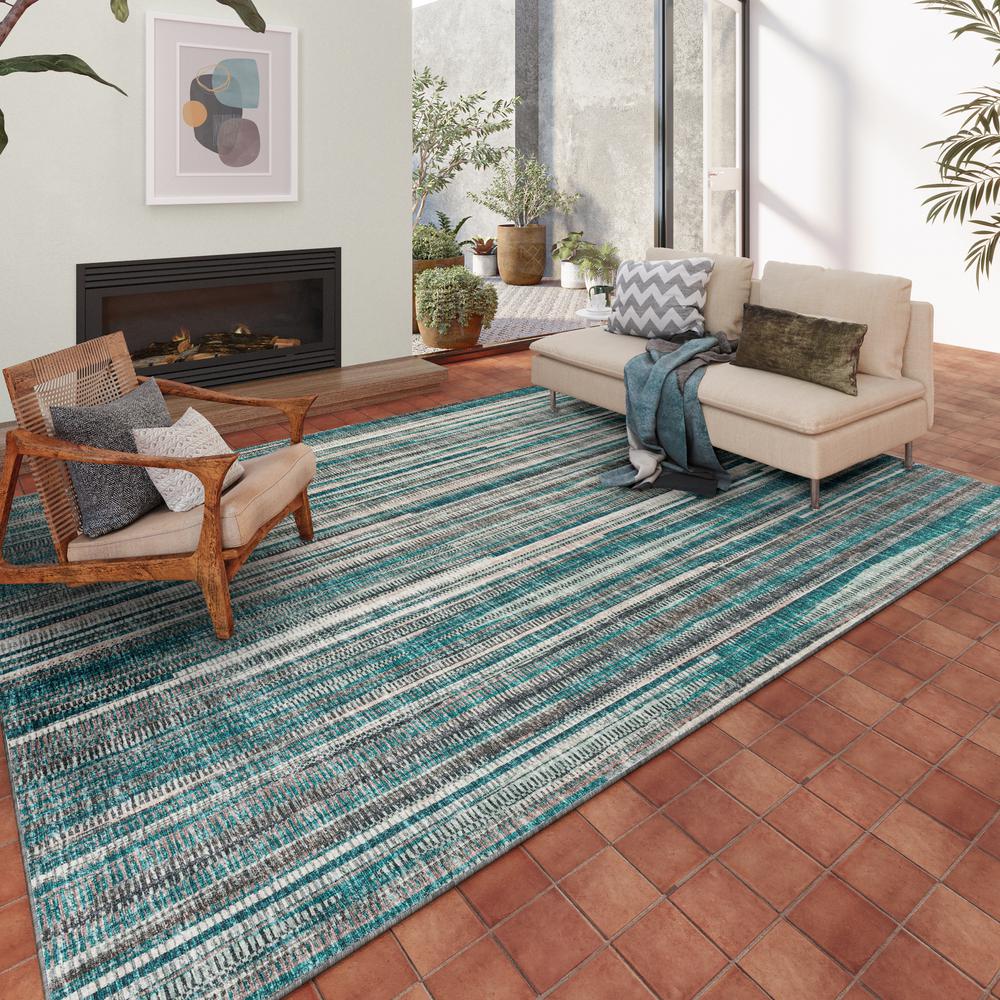 Amador AA1 Teal 3' x 5' Rug. Picture 2