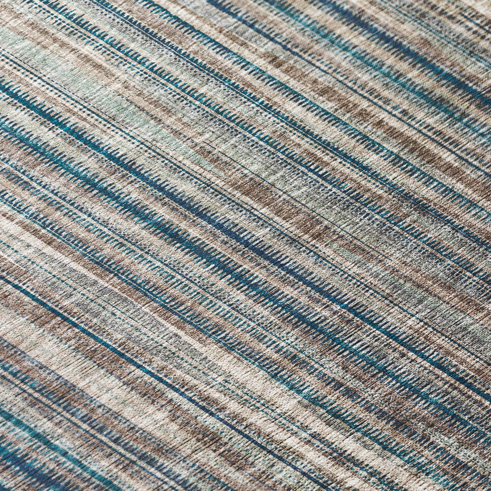 Waverly Earth Contemporary Striped 2'3" x 7'6" Runner Rug Earth AWA31. Picture 5