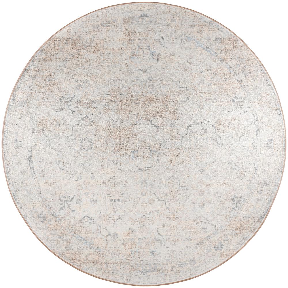 Jericho JC3 Pearl 4' x 4' Round Rug. Picture 1