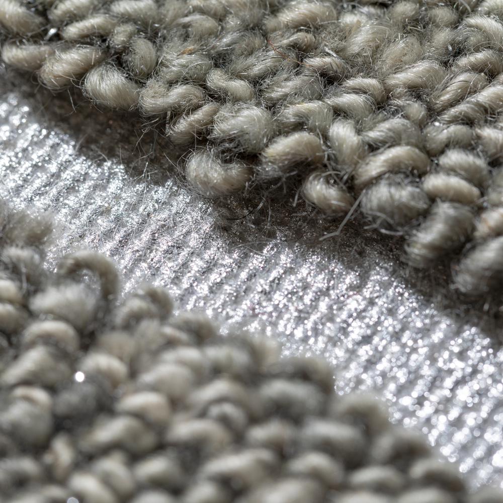 Addison Dazzle Modern Hand Spun Silver Wool and Metallic Area Rug. Picture 7