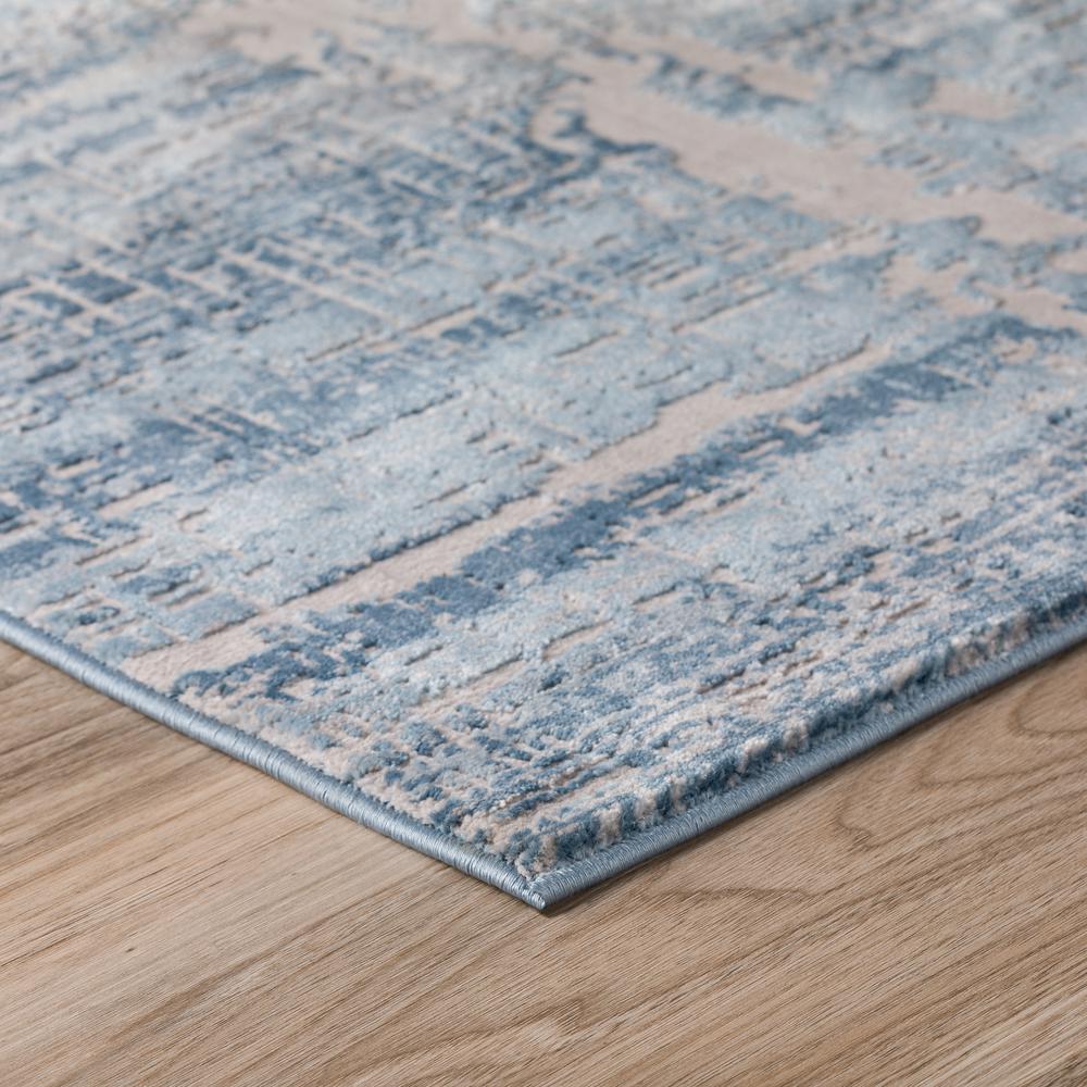 Addison Dayton Distressed Crosshatch River 1'8" x 2'6" Accent Rug. Picture 3