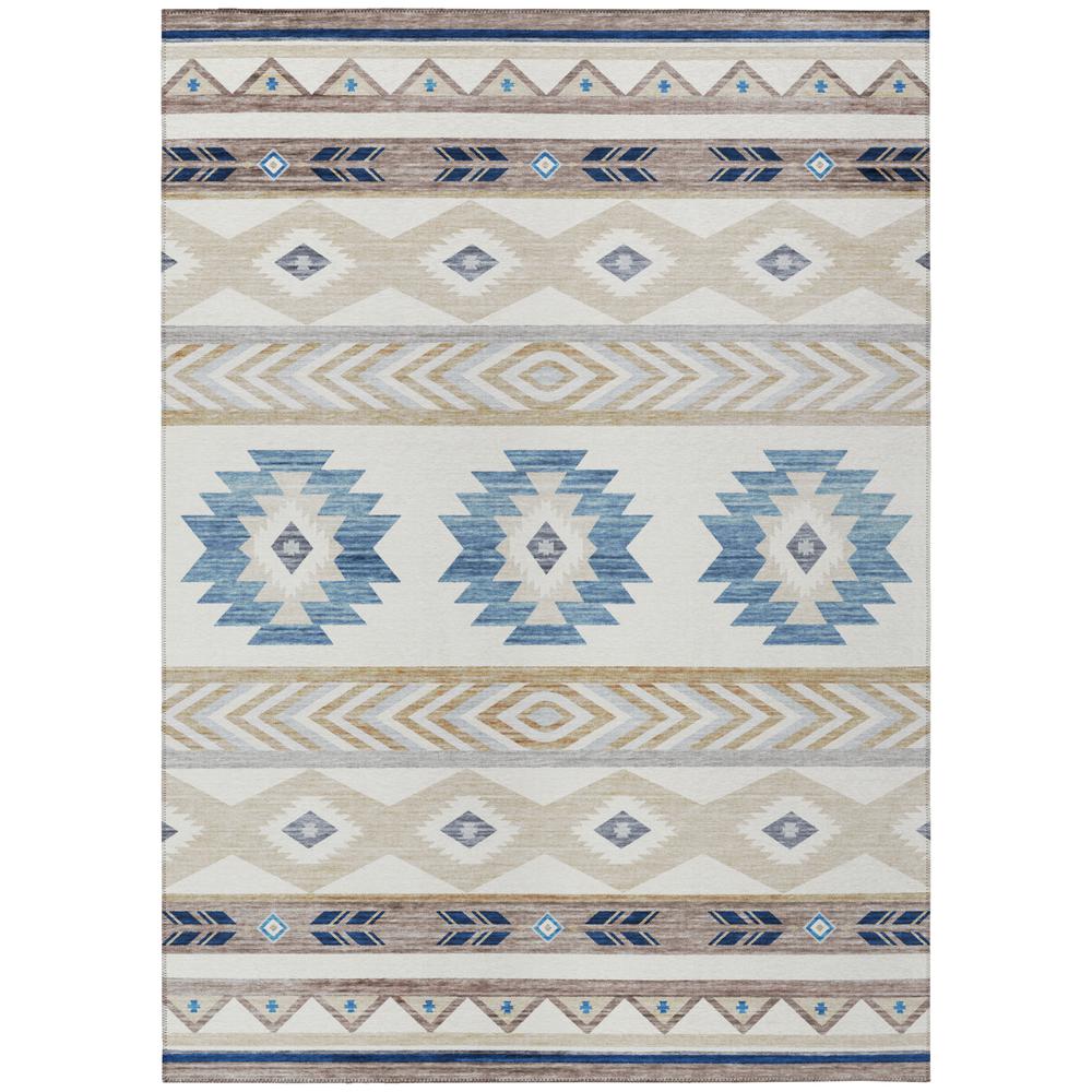 Indoor/Outdoor Sonora ASO33 Taupe Washable 3' x 5' Rug. Picture 1