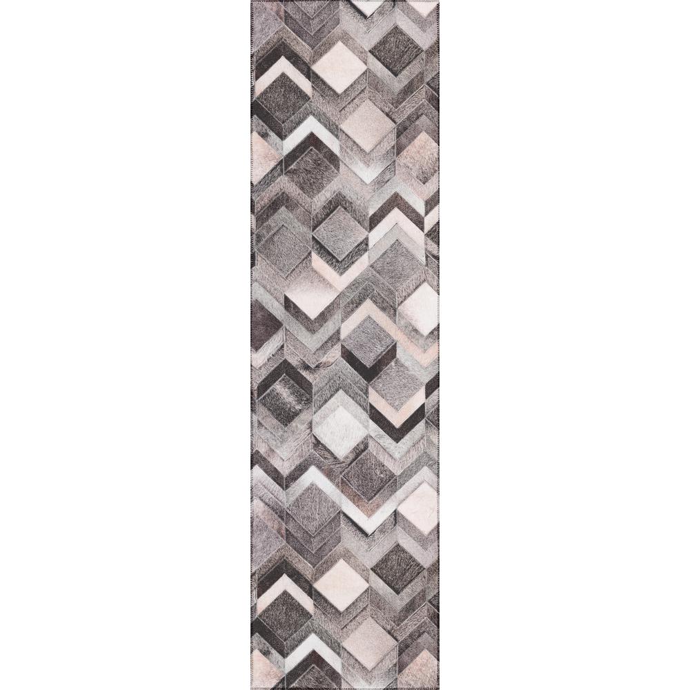 Indoor/Outdoor Stetson SS5 Flannel Washable 2'3" x 10' Runner Rug. Picture 1
