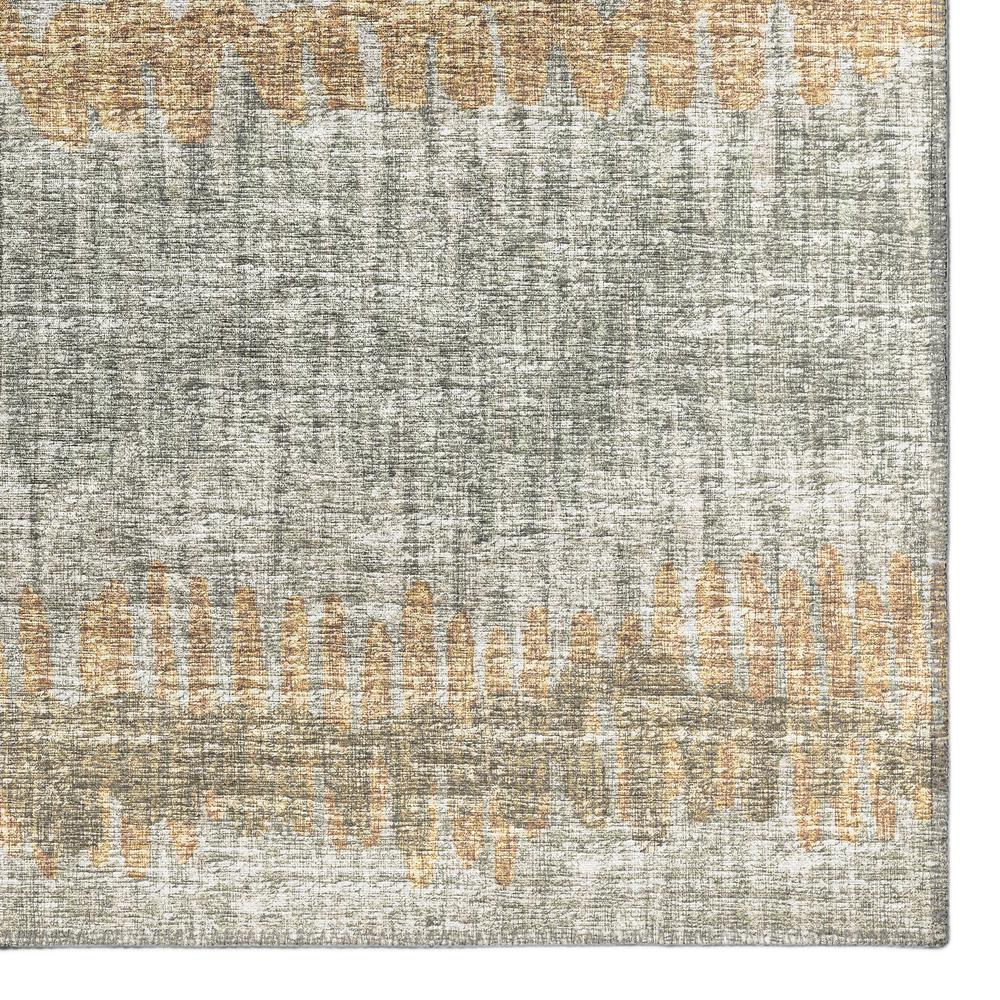 Rylee Sage Transitional Striped 2'3" x 7'6" Runner Rug Sage ARY34. Picture 2
