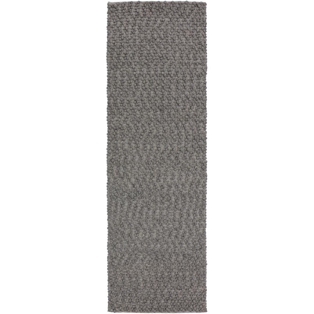 Gorbea GR1 Pewter 2'6" x 10' Runner Rug. Picture 1