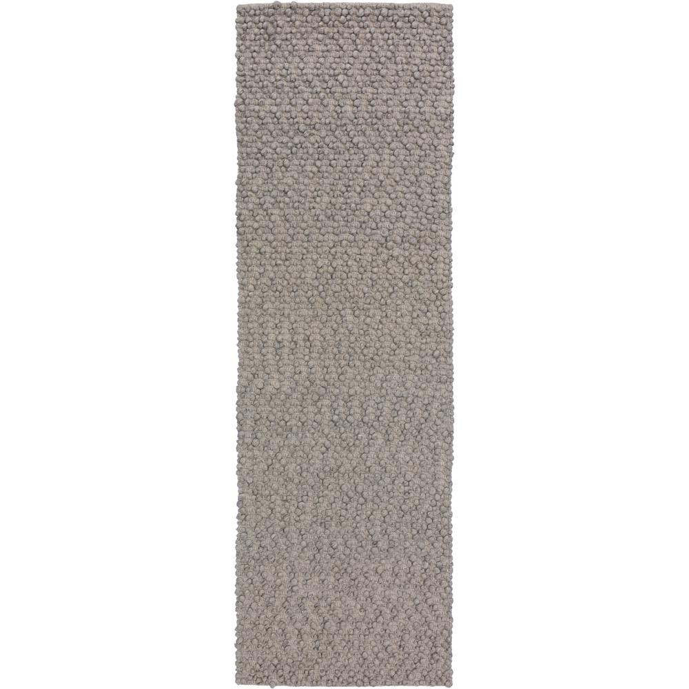Gorbea GR1 Silver 2'6" x 10' Runner Rug. Picture 1