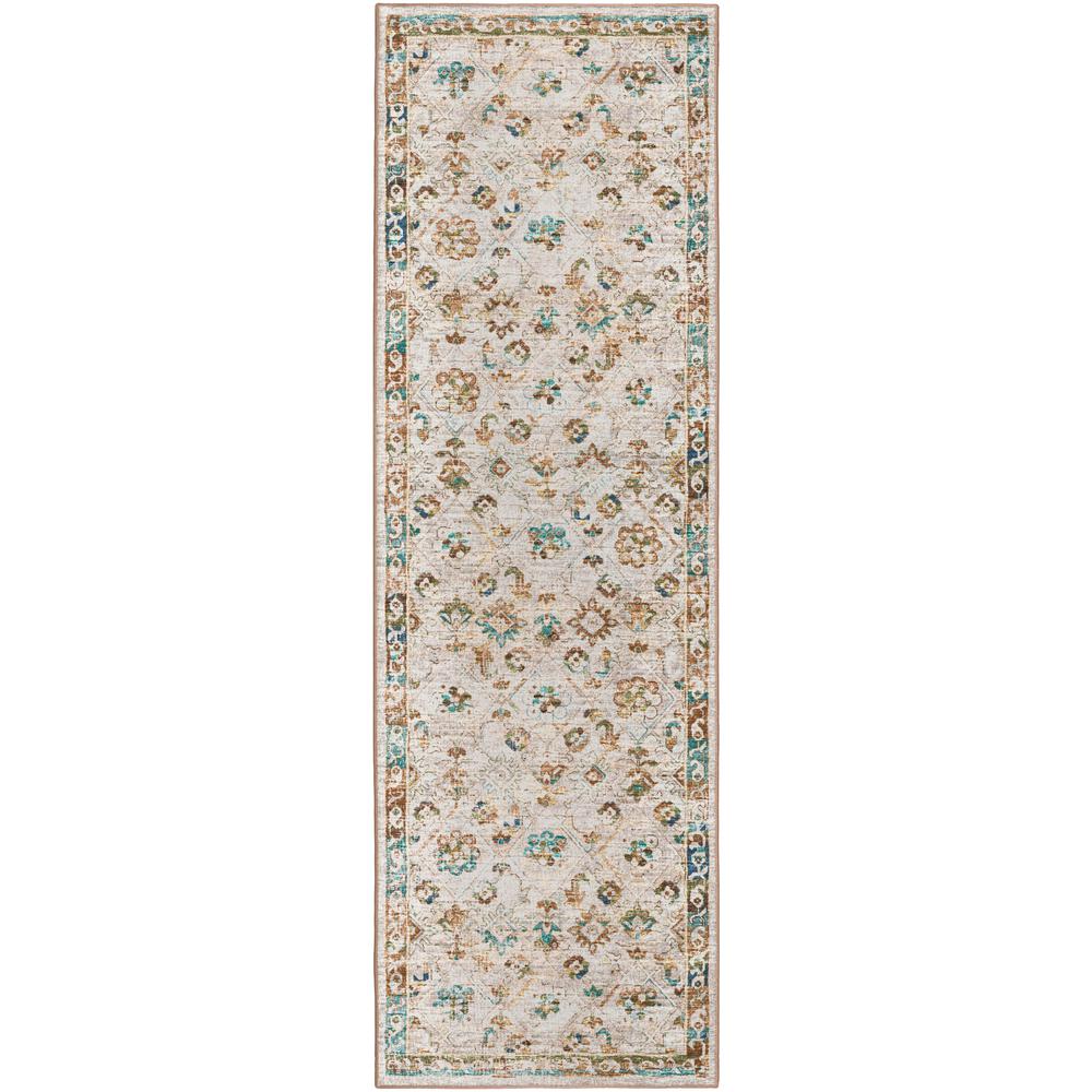 Jericho JC8 Parchment 2'6" x 10' Runner Rug. Picture 1
