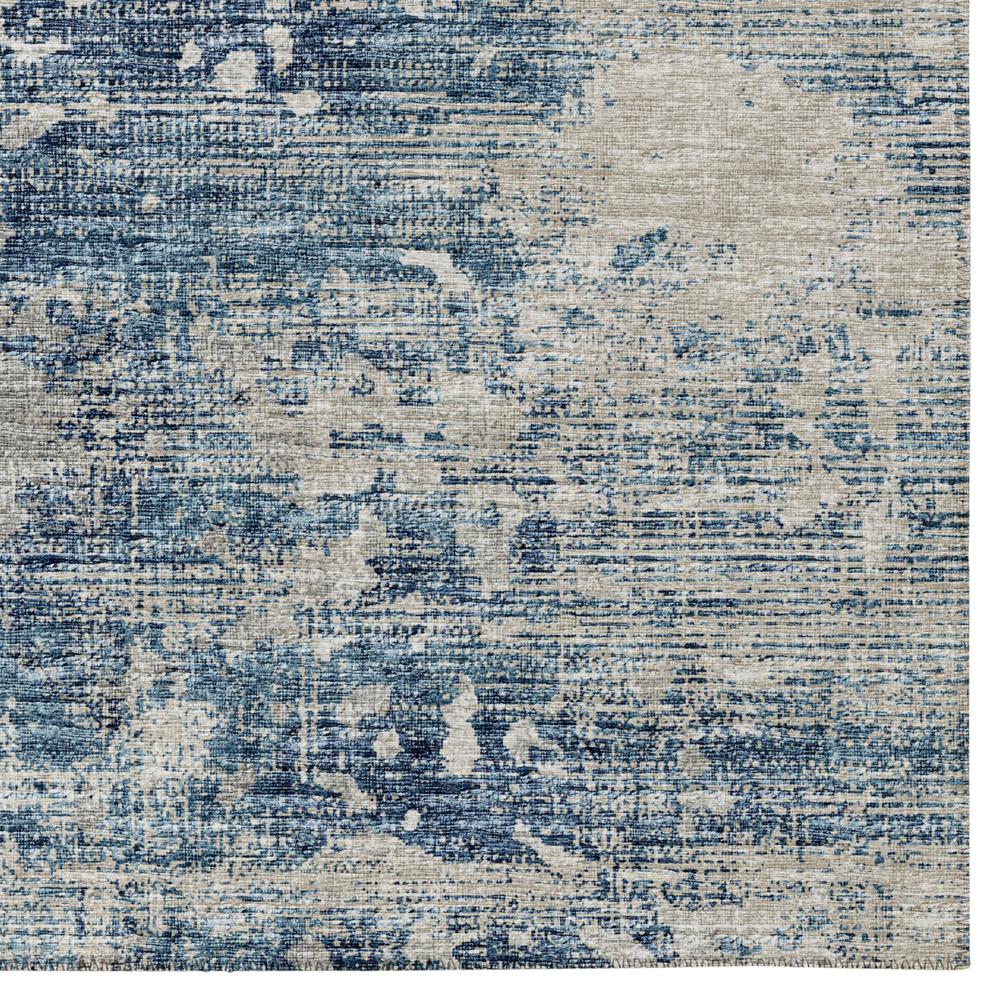 Indoor/Outdoor Accord AAC35 Blue Washable 1'8" x 2'6" Rug. Picture 3