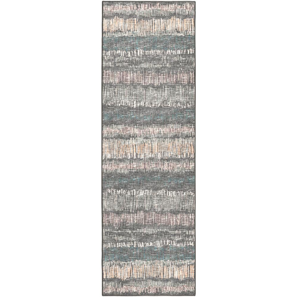 Winslow WL4 Charcoal 2'6" x 10' Runner Rug. Picture 1