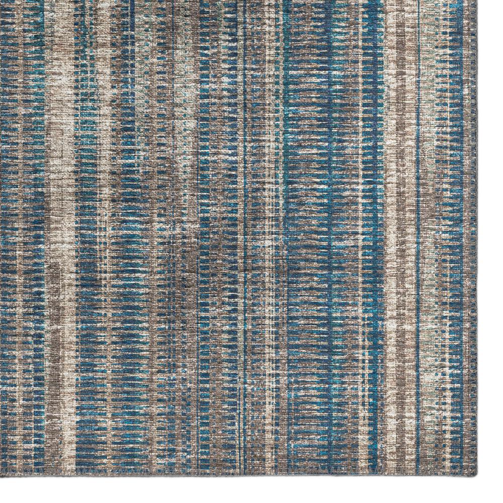 Waverly Earth Contemporary Striped 2'3" x 7'6" Runner Rug Earth AWA31. Picture 2
