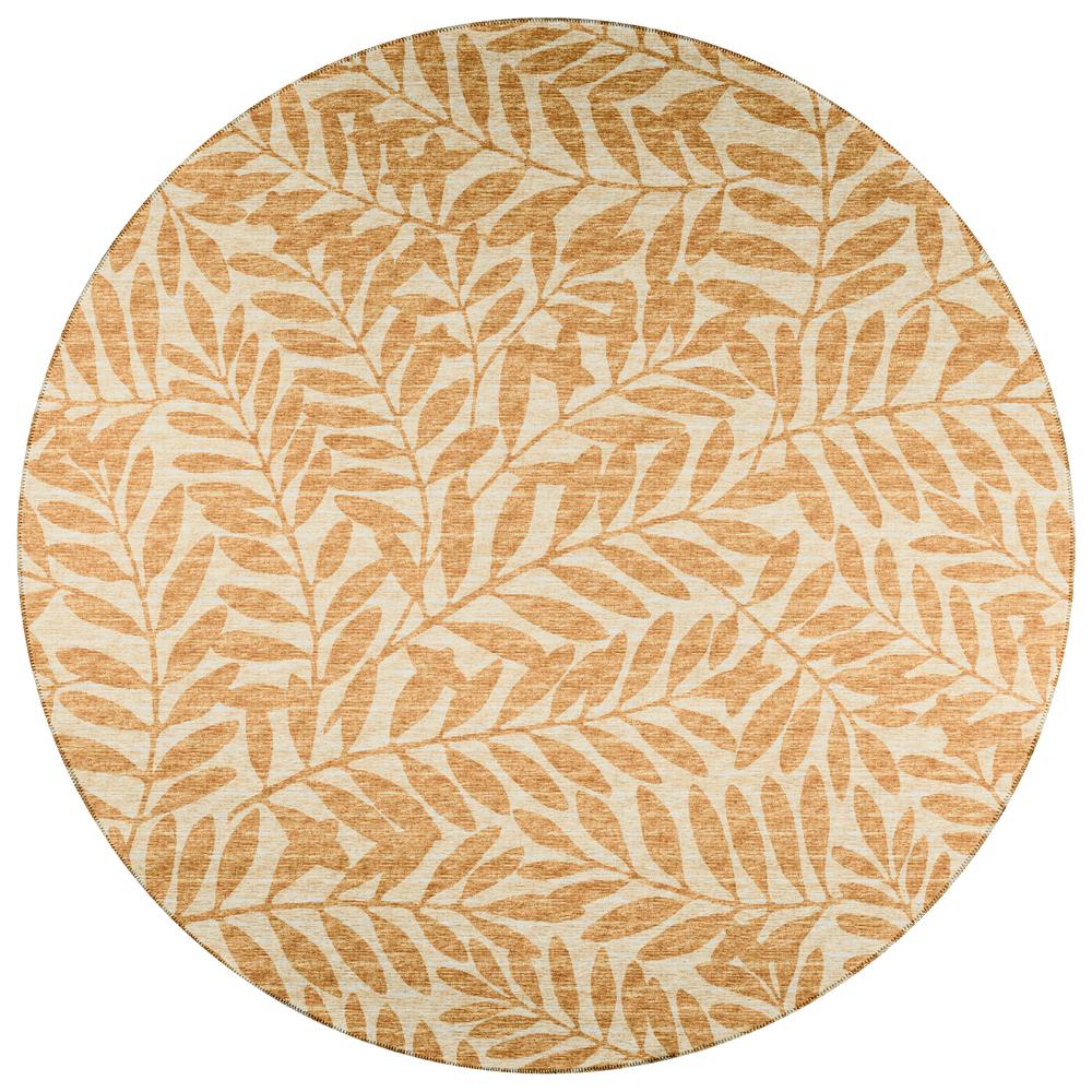 Indoor/Outdoor Sedona SN5 Wheat Washable 4' x 4' Round Rug. Picture 1